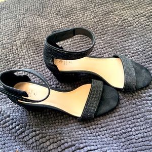 Call It Spring Black Vegan Heel - Size 7.5